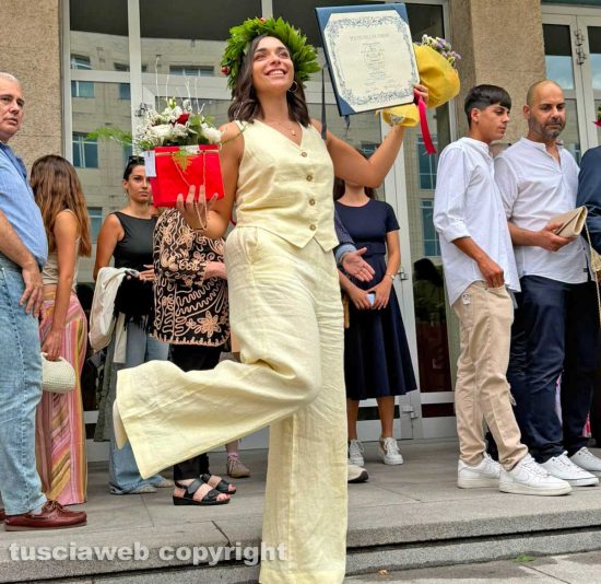 Viterbo - Carlotta Lenci neo dottoressa in ingegneria biomedica