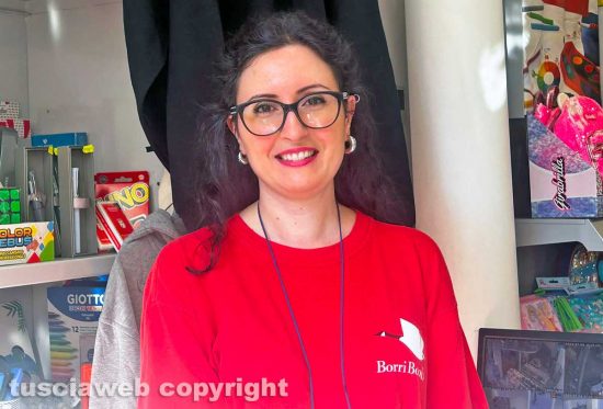 Viterbo - Giulia Cerone, commessa di Borri books