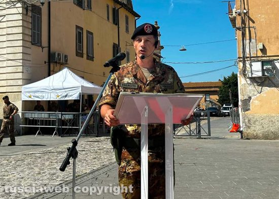 il comandante colonnello Matteo Carmignani