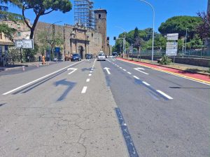 Viterbo - Ritorna la terza corsia a porta Romana
