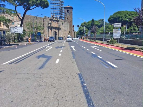 Viterbo - Ritorna la terza corsia a Porta Romana