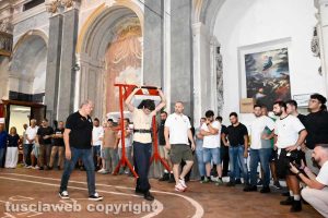 Macchina di Santa Rosa - La seconda prova degli aspiranti facchini