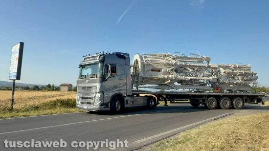 Macchina di Santa Rosa - È iniziato il trasporto dei pezzi per il montaggio di Dies Natalis