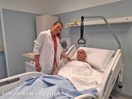 Mario Valleriani, il primo paziente dell'ospedale di comunità di Montefiascone