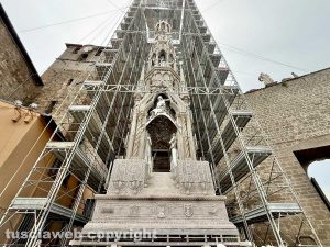 Macchina di Santa Rosa - Il montaggio di Dies Natalis completato, manca solo santa Rosa