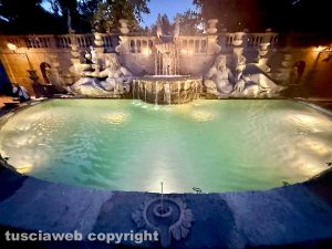 Bagnaia - Villa Lante restaurata e illuminata