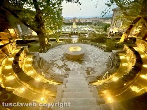 Bagnaia - Villa Lante restaurata e illuminata