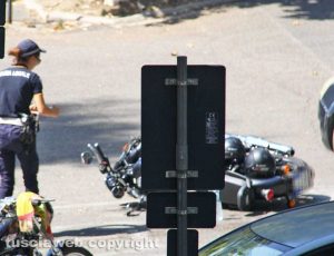 Incidente strada in viale Guido Baccelli a Civitavecchia