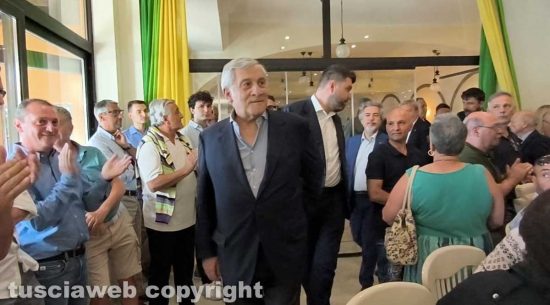 Montefiascone – Antonio Tajani con Alessandro Romoli
