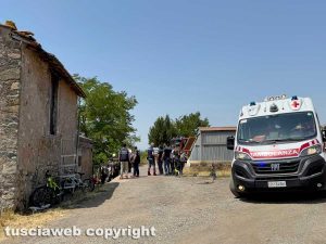 Viterbo - Crolla solaio di una casa sulla Cassia Sud