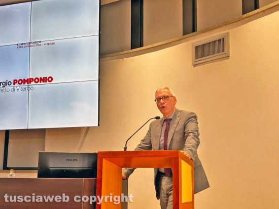Viterbo - Gli stati generali delle infrastrutture dell'alto Lazio a Unindustria - Sergio Pomponio