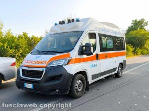 L'ambulanza sul posto