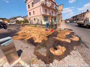 Tuscania - Maxi sversamento di gasolio