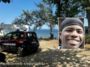 Capodimonte - Ragazzo morto al lago di Bolsena - Nel riquadro Justin Andres Asprilla