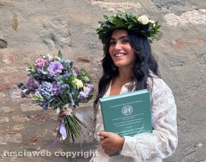 La neolaureata Alessandra Spadoni