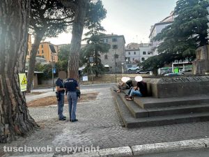 Viterbo - La polizia al Sacrario