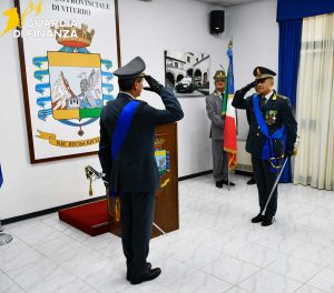 Viterbo - Guardia di finanza provinciale - Avvicendamento tra Carlo Pasquali e Michele Gallaccio