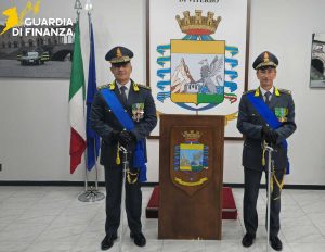 Viterbo - Guardia di finanza provinciale - Avvicendamento tra Carlo Pasquali e Michele Gallaccio