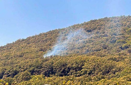 Caprarola - Incendio in località Monte Venere
