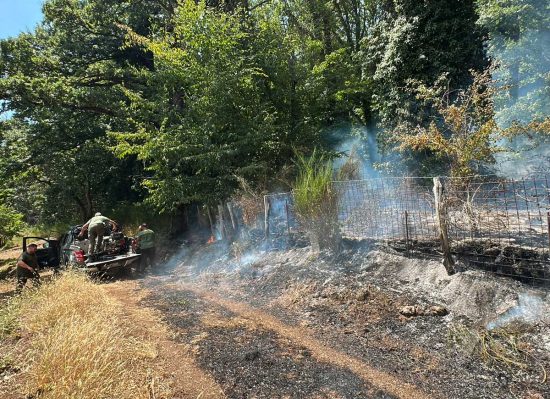 Caprarola - Incendio in località Monte Venere