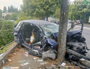 Terni - L'incidente a viale Borzacchini