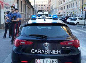 L'intervento dei carabinieri