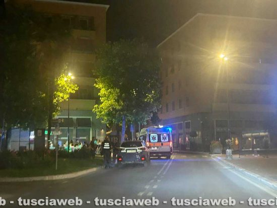 Piazza del Sacrario - Intervento di polizia e 118