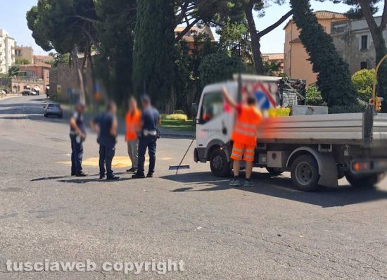 Viterbo - Incidente in viale Capocci
