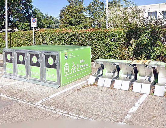 Viterbo - Postazione bike sharing al Riello