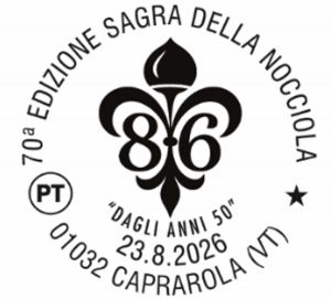 Caprarola - 70esima sagra della nocciola - Annullo filatelico