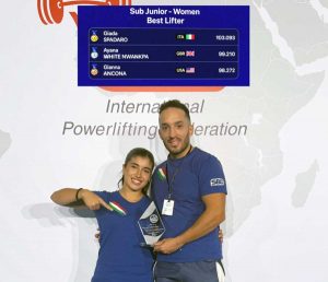 Giada Spadaro e l'allenatore Danilo Camilleri