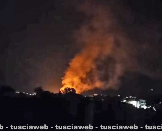 Tuscania - Incendio alla tomba del Dado