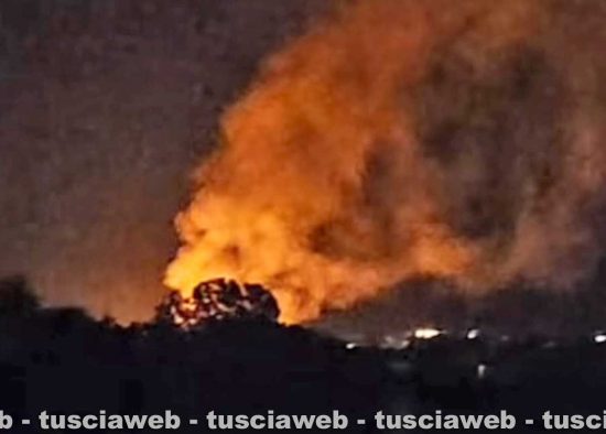 Tuscania - Incendio alla tomba del Dado