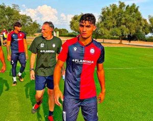 I giocatori della Flaminia Calcio