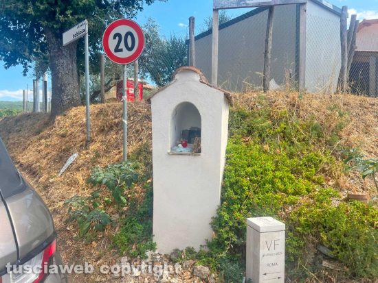 Tobia - Scomparsa la Madonnina dall’edicola votiva