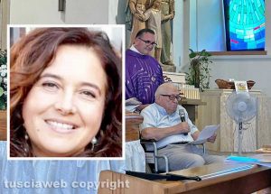 Viterbo - Chiesa della Sacra Famiglia - Funerali di Laura Valentini - Il padre Luigi