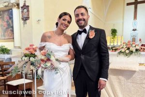 Viterbo - Duilio Marinilli e Valentina Mancini sposi