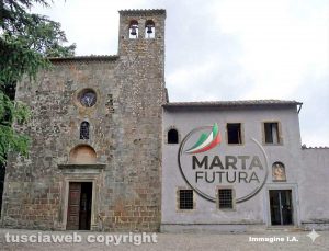 Marta - Madonna Santissima del Monte - Fotomontaggio con il simbolo di “Marta futura” diffuso sui social
