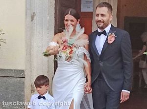 Viterbo - Duilio Marinilli e Valentina Mancini sposi