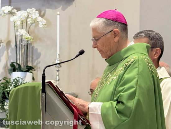 Santa Rosa - La messa in occasione della inaugurazione della chiesa restaurata - Il vescovo Orazio Francesco Piazza