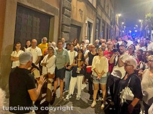Viterbo - La passeggiata sulle strade del trasporto della macchina di Santa Rosa