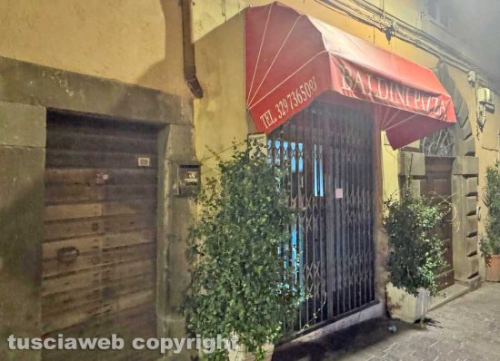 Viterbo - La pizzeria di Roberto Baldini detto Giggi in via Cairoli