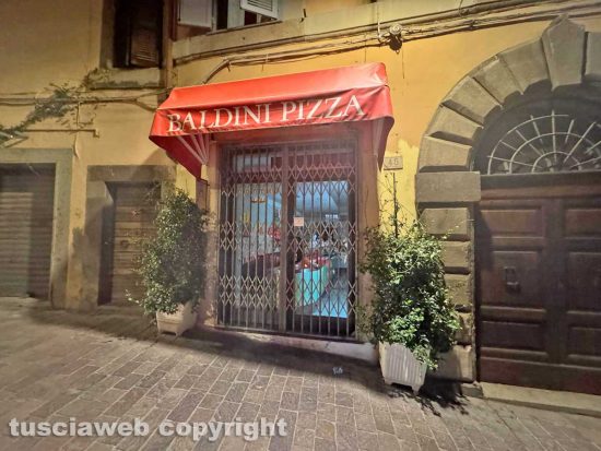 Viterbo - La pizzeria di Roberto Baldini detto Giggi in via Cairoli