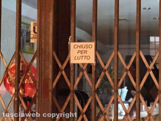 Viterbo - La pizzeria di Roberto Baldini detto Giggi in via Cairoli in lutto