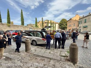 Viterbo - Il funerale di Roberto Baldini