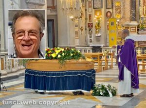 Viterbo - Il funerale di Roberto Baldini