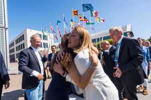 Roberta Metsola e Antonella Sberna al Meeting di Rimini 