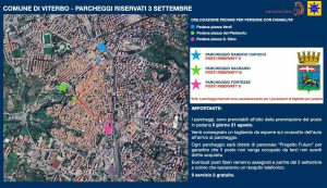 Viterbo - Santa Rosa - Parcheggi persone con disabilità