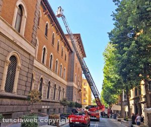Viterbo - Banca d'Italia - Vigili del fuoco