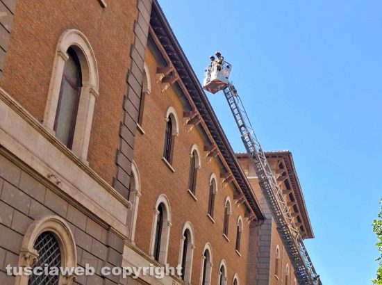 Viterbo - Banca d'Italia - Vigili del fuoco